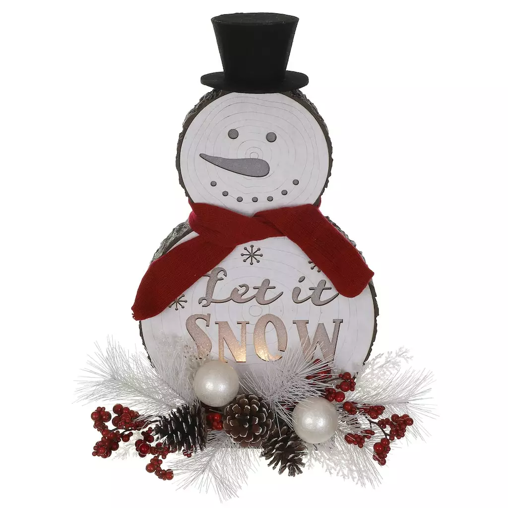 Coupon 👍 Red & White Tabletop Snowman With Pinecones by Ashland® ⭐ 4 Coupon 👍 Red & White Tabletop Snowman With Pinecones by Ashland® ⭐ - Image 2