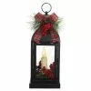 New ⭐ 12" Black Metal Lantern With LED Lights by Ashland® 💯