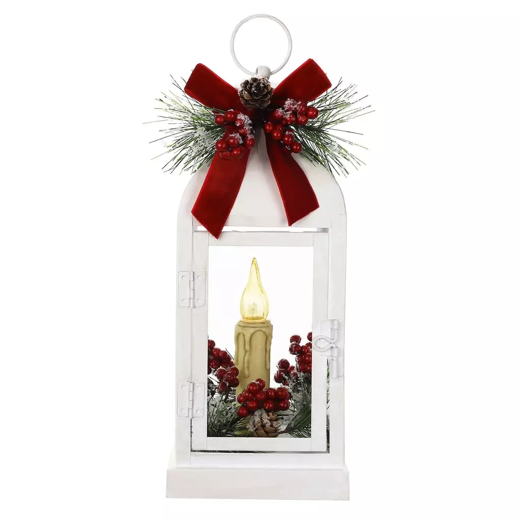 Coupon 🧨 12" White Metal Lantern With LED Lights by Ashland® ⭐ 3 Coupon 🧨 12" White Metal Lantern With LED Lights by Ashland® ⭐