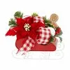 Budget 🤩 12" Gingerbread & Holly Berries Sleigh Table Display by Ashland® 😀 -Ashland Sale Store 10700081 1