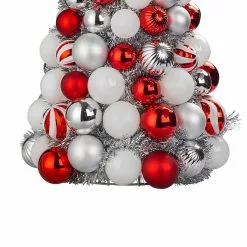 Budget ⭐ 22" Red & White Ornament Tree by Ashland® 💯 -Ashland Sale Store 10700082 2