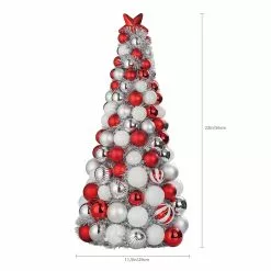 Budget ⭐ 22" Red & White Ornament Tree by Ashland® 💯 -Ashland Sale Store 10700082 3