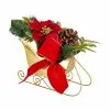 Flash Sale 👏 12" Red Poinsettia Gold Sleigh Table Display by Ashland® 💯 -Ashland Sale Store 10700085 1