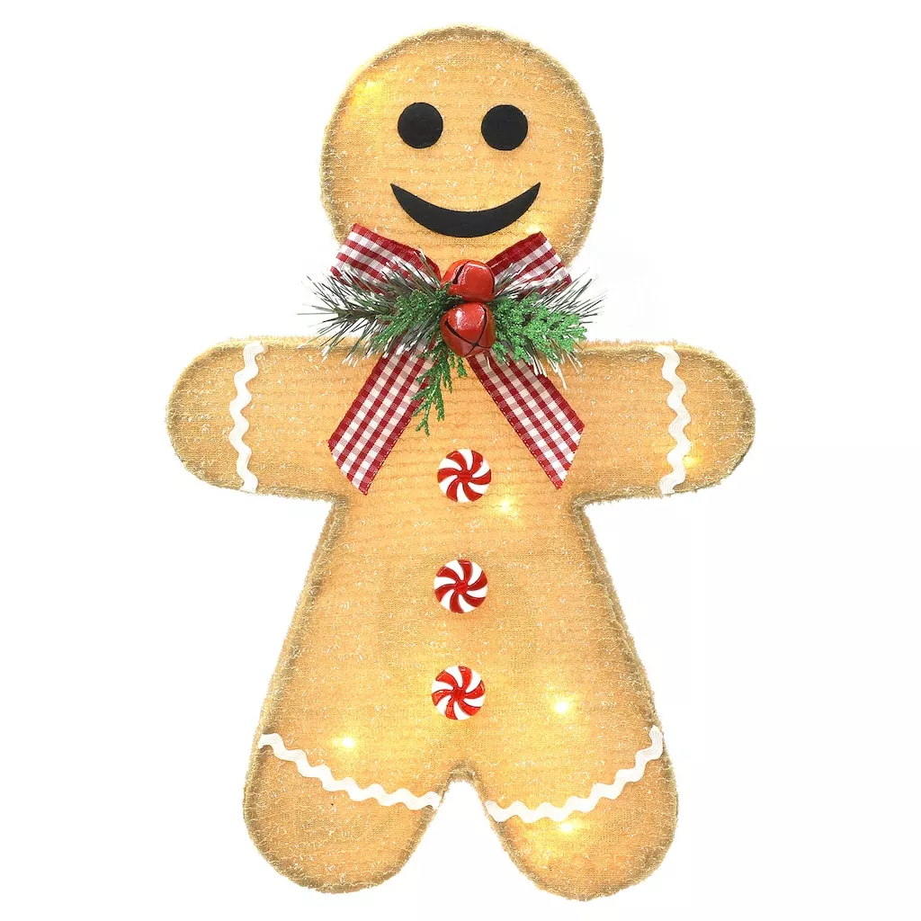 Wholesale 😍 15" Gingerbread Man With LED Lights by Ashland® 🤩 4 Wholesale 😍 15" Gingerbread Man With LED Lights by Ashland® 🤩 - Image 2