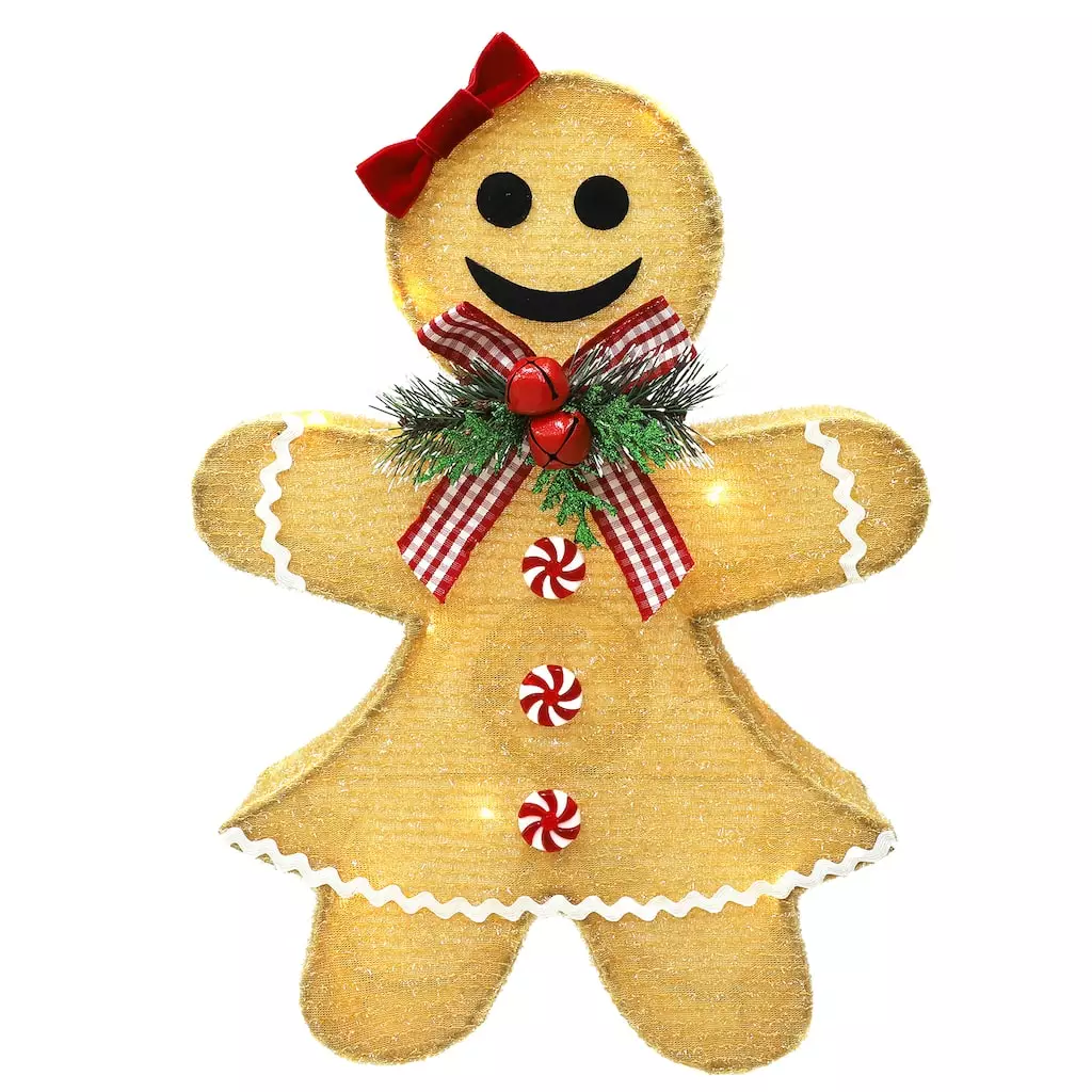Flash Sale 🛒 15" Gingerbread Girl With LED Lights by Ashland® ⌛ 4 Flash Sale 🛒 15" Gingerbread Girl With LED Lights by Ashland® ⌛ - Image 2