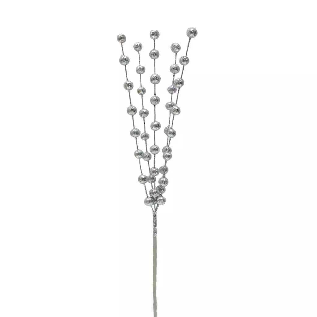 Budget ❤️ Silver Glitter Berry Pick by Ashland® ⭐ 4 Budget ❤️ Silver Glitter Berry Pick by Ashland® ⭐ - Image 2