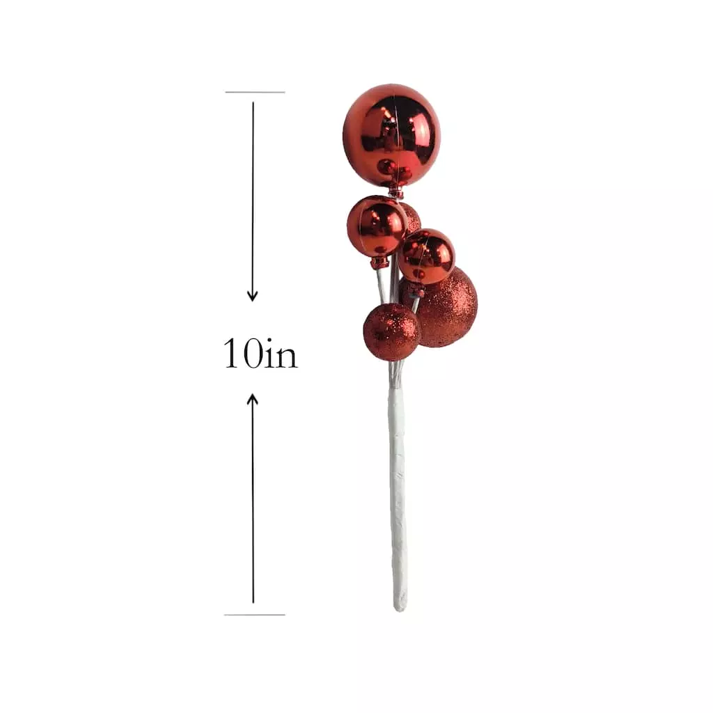 Outlet 🔥 Red Ball Ornament Pick by Ashland® 🎁 5 Outlet 🔥 Red Ball Ornament Pick by Ashland® 🎁 - Image 3
