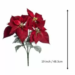 Best Pirce 🎁 Dark Red Velvet Poinsettia Bush by Ashland® ⭐ -Ashland Sale Store 10700147 3