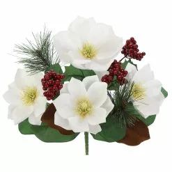 Deals ⌛ White Magnolia, Berry & Pine Mix Bush by Ashland® ⭐ -Ashland Sale Store 10700155 2