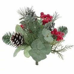 Budget 🎁 Sugared Red Berry & Pinecone Mixed Bush by Ashland® ⌛