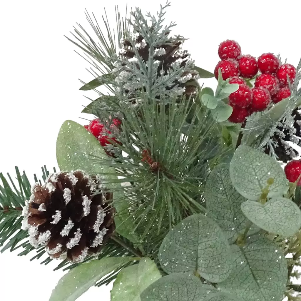 Budget 🎁 Sugared Red Berry & Pinecone Mixed Bush by Ashland® ⌛ 4 Budget 🎁 Sugared Red Berry & Pinecone Mixed Bush by Ashland® ⌛ - Image 2