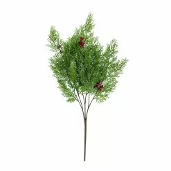 Wholesale 🛒 Glitter Hanging Cedar & Berry Bush by Ashland® ✔️