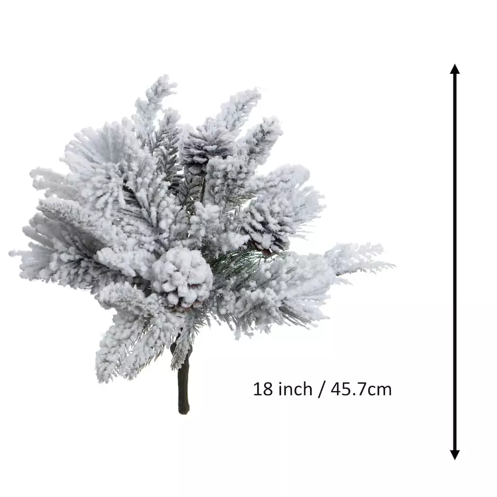 Coupon 🥰 Snow Covered Pine & Pinecone Bush by Ashland® 🎉 5 Coupon 🥰 Snow Covered Pine & Pinecone Bush by Ashland® 🎉 - Image 3