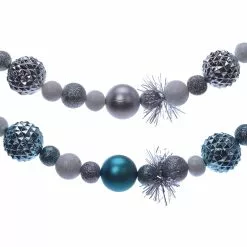 Cheapest 🎉 Assorted 6ft. Blue & Silver Ball & Tinsel Garland by Ashland® 🥰