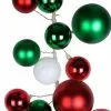 Best Pirce 🥰 6ft. Red, White & Green Ball Ornament Garland by Ashland® 🛒 -Ashland Sale Store 10700510 1