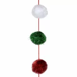 Best deal ✔️ 6ft. Red, Green & White Pom Pom Garland by Ashland® ✔️
