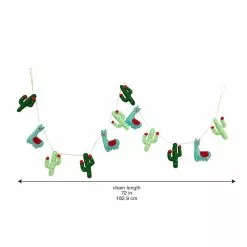 Promo ❤️ 6ft. Cactus & Alpaca Garland by Ashland® ⌛ -Ashland Sale Store 10700652 4