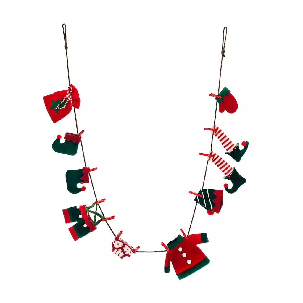 Flash Sale ✨ 6ft. Elf Clothes Garland by Ashland® 👍 4 Flash Sale ✨ 6ft. Elf Clothes Garland by Ashland® 👍 - Image 2