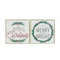 Best Pirce 😀 Assorted 7" ❄ Christmas Tabletop Sign by Ashland® ✔️