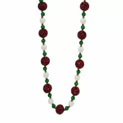 Brand new ⭐ 6ft. Red, Green & White Pom-Pom & Bead Garland by Ashland® 😀