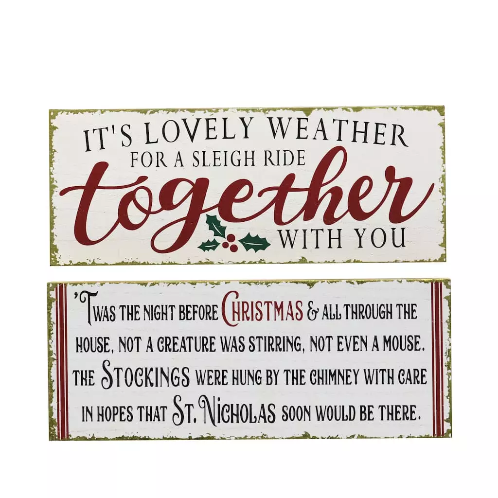 Outlet ✔️ Assorted 14" Christmas Themed Tabletop Sign by Ashland® 🧨 3 Outlet ✔️ Assorted 14" Christmas Themed Tabletop Sign by Ashland® 🧨