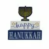 Cheap 🤩 8.5'' Happy Hanukkah Stacked Black Tabletop Sign by Ashland® 😀 -Ashland Sale Store 10700703 1