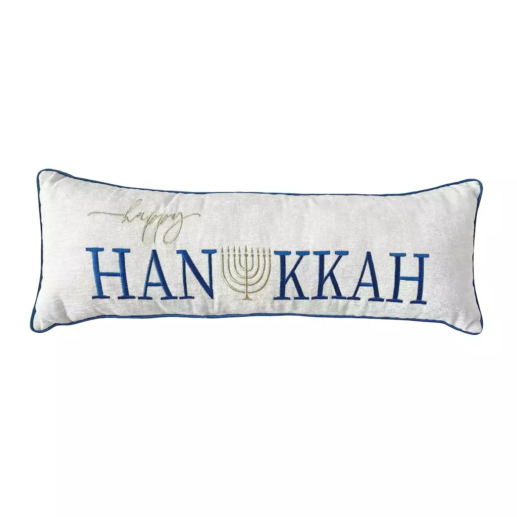 Discount ⌛ Happy Hanukkah Pillow by Ashland® ⭐ 3 Discount ⌛ Happy Hanukkah Pillow by Ashland® ⭐