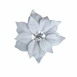 Outlet 🎁 White Poinsettia Accent Clip by Ashland® ⭐