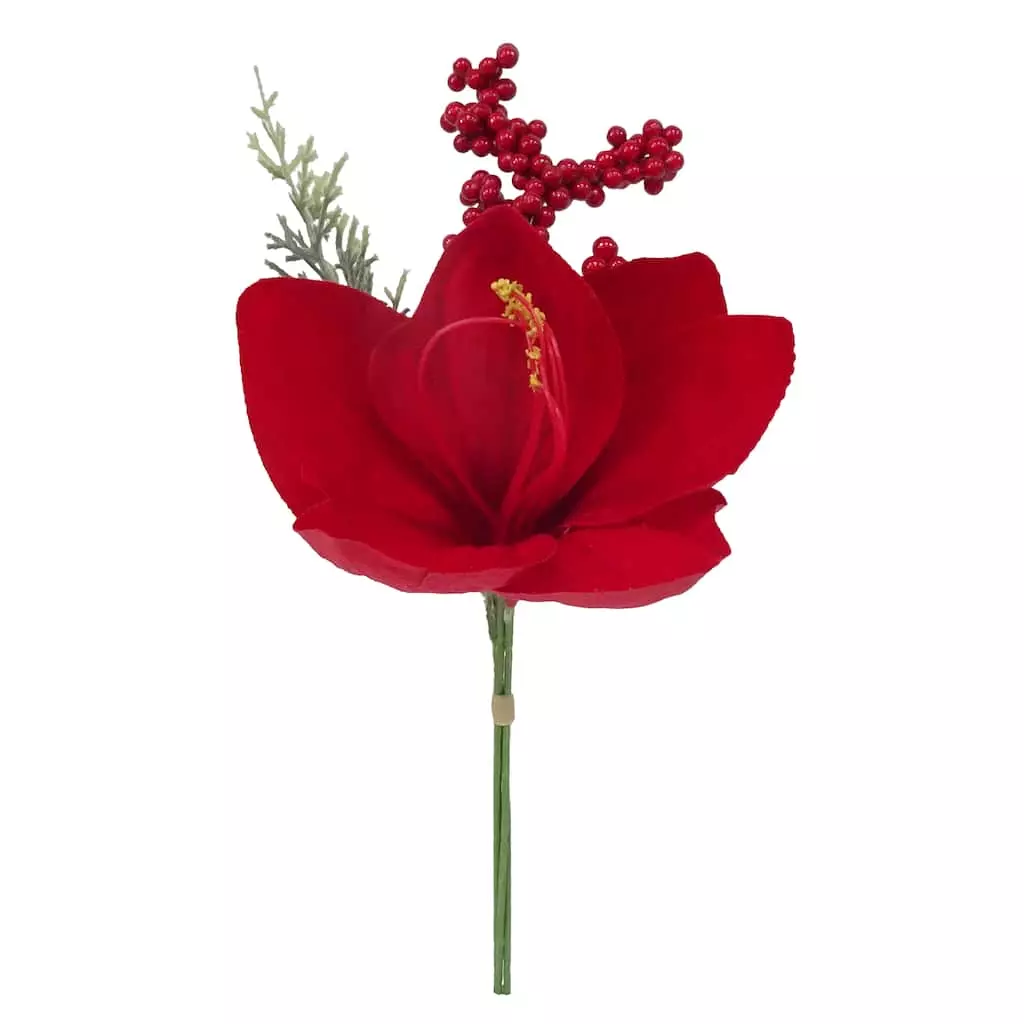 Best Pirce ❤️ Red Amaryllis & Berry Bundle by Ashland® ✔️ 3 Best Pirce ❤️ Red Amaryllis & Berry Bundle by Ashland® ✔️
