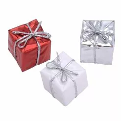 Flash Sale 👍 Red, White & Silver Mini Gift Box Set by Ashland® 🔥 Christmas ❤️