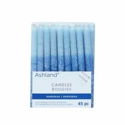 Promo 🌟 Blue & White Frosted Hanukkah Candles by Ashland®, 45ct. ✔️