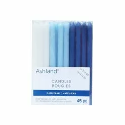 Promo ⭐ Blue & White Hanukkah Candles by Ashland®, 45ct. 🧨