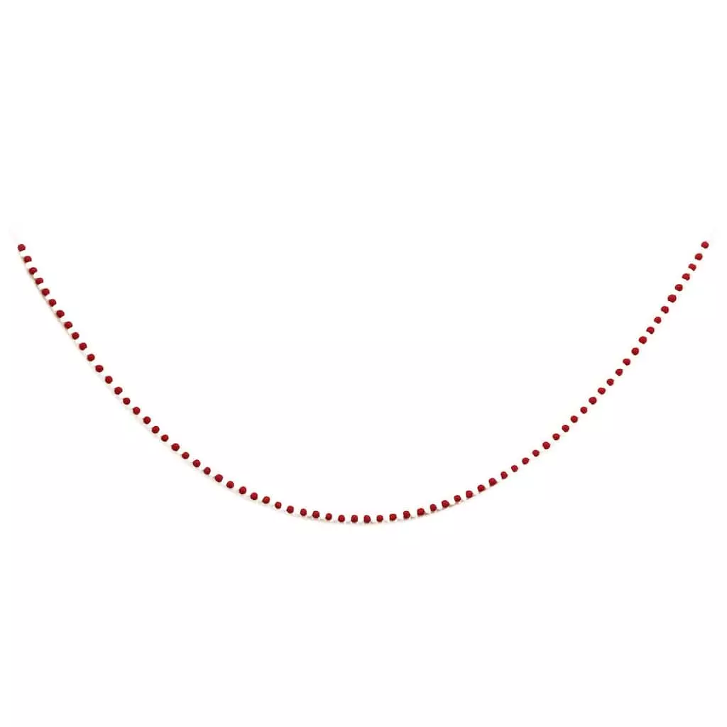Best Sale 😍 6ft. Red & White Skinny Pom Pom Garland by Ashland® 🥰 6 Best Sale 😍 6ft. Red & White Skinny Pom Pom Garland by Ashland® 🥰 - Image 4