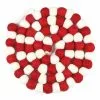 Coupon ❤️ 6ft. Red & White Felt Pom Pom Garland by Ashland® ⭐