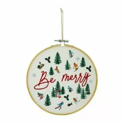 Deals 🔔 Assorted Christmas Greeting Embroidery Hoop Wall Accent by Ashland® 😉 -Ashland Sale Store 10700816 4