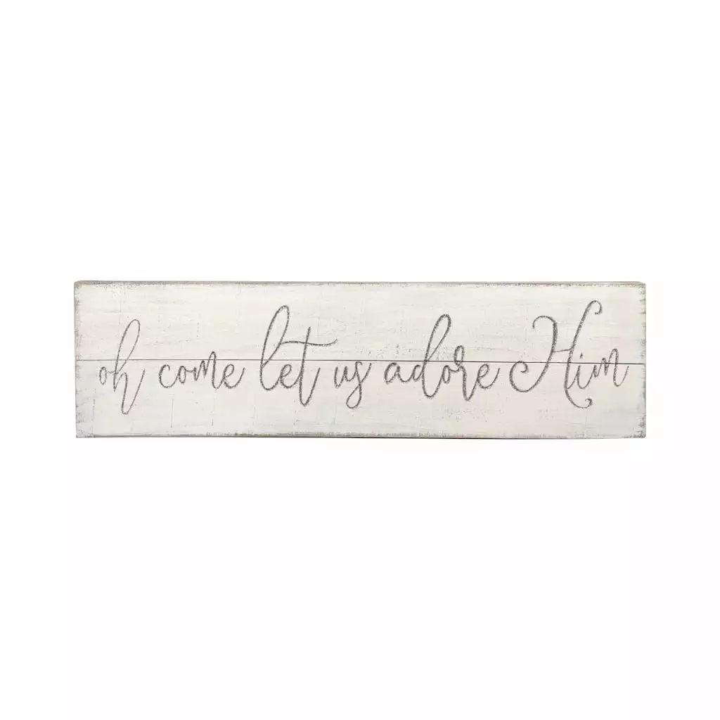 Cheap 🧨 Oh Come Let Us Adore Him Plank Wall Sign by Ashland® ✨ 3 Cheap 🧨 Oh Come Let Us Adore Him Plank Wall Sign by Ashland® ✨