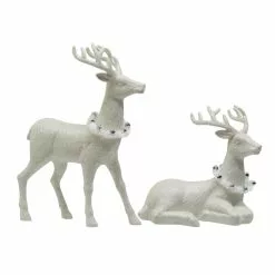Discount 😉 Assorted Glittery White Deer by Ashland® ✨