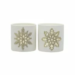 Promo ⌛ Assorted 3.5" Snowflake Candle Holder by Ashland® ⌛