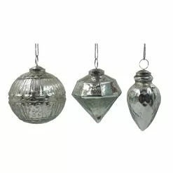 Brand new 🥰 Assorted 4" Silver Glass Ornament by Ashland® ✨
