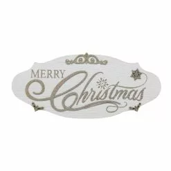 Budget 🔔 Long Oval Merry Christmas Wall Sign by Ashland® 🧨