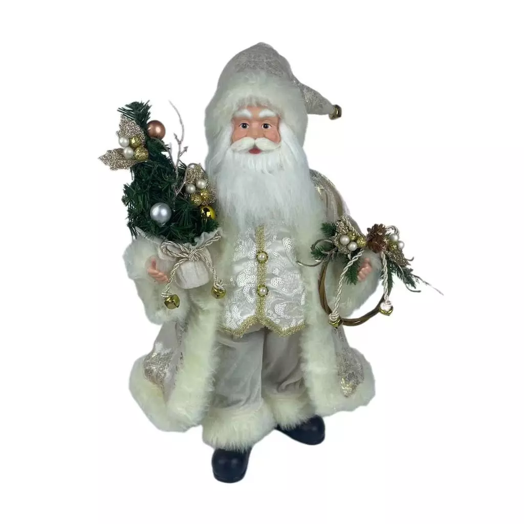 Discount 🎁 18" Santa in Ivory Robes Tabletop Accent by Ashland® 🔔 3 Discount 🎁 18" Santa in Ivory Robes Tabletop Accent by Ashland® 🔔