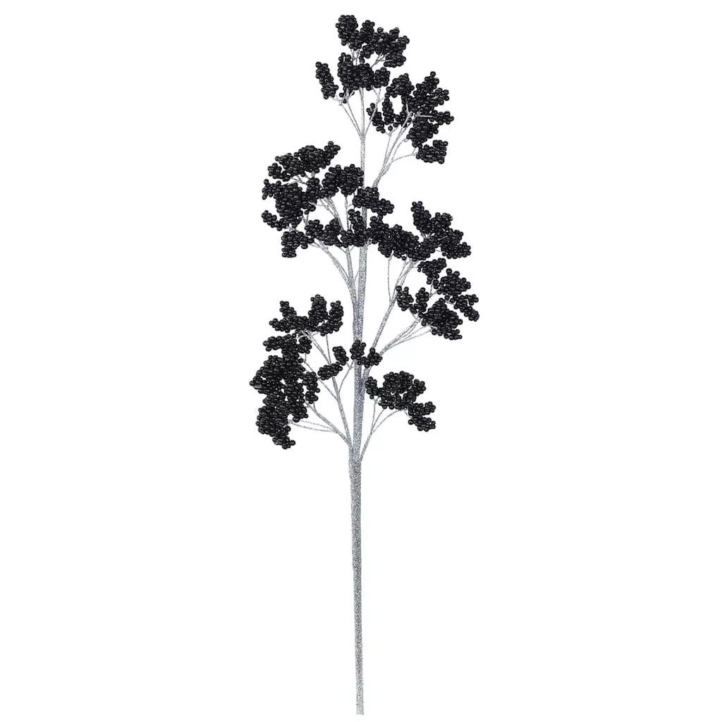 Cheapest 🛒 Black Berry & Silver Glitter Micro Berry Stem by Ashland® ✨ 3 Cheapest 🛒 Black Berry & Silver Glitter Micro Berry Stem by Ashland® ✨