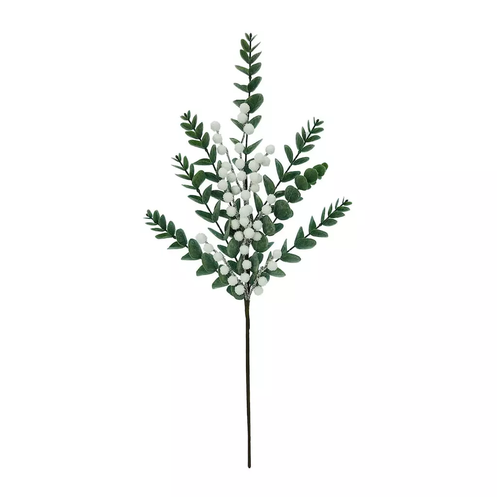 Budget 👍 White Berry & Eucalyptus Leaf Stem by Ashland® 👏 3 Budget 👍 White Berry & Eucalyptus Leaf Stem by Ashland® 👏