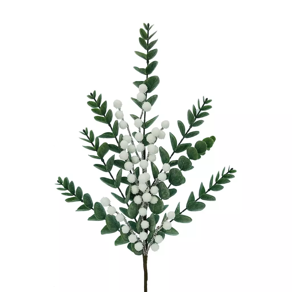 Budget 👍 White Berry & Eucalyptus Leaf Stem by Ashland® 👏 4 Budget 👍 White Berry & Eucalyptus Leaf Stem by Ashland® 👏 - Image 2