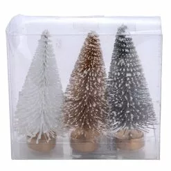 Deals ✔️ White, Silver & Gold Metallic Potted Mini Tree Set by Ashland® 🔥 Christmas ⌛