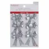 Buy 🌟 Silver Glitter Bows, 6ct. by Ashland® Christmas 👏