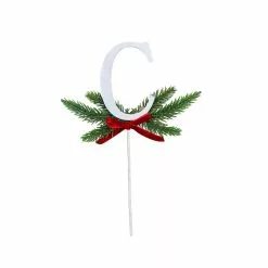 Discount 😀 Christmas Pine Sprig Letter C Pick by Ashland® 🎉