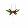 Coupon 👍 Christmas Pine Sprig Letter D Pick by Ashland® 🎉