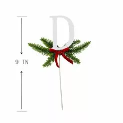Coupon 👍 Christmas Pine Sprig Letter D Pick by Ashland® 🎉 -Ashland Sale Store 10701101 3