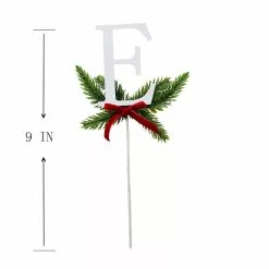 New ❤️ Christmas Pine Sprig Letter E Pick by Ashland® ❤️ -Ashland Sale Store 10701103 3